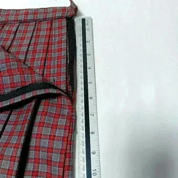 Vintage 90's Y2K Pleated plaid Mini Skirt Spring  Street. Ladies size 11 - Picture 6 of 6